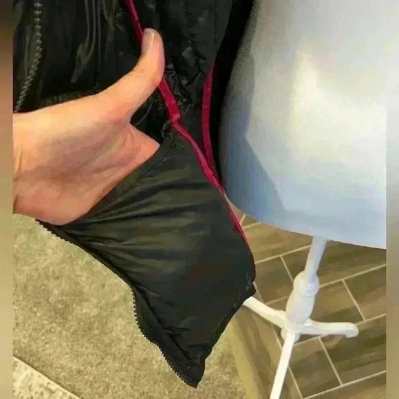 Calvin Klein puffer coat size large black packable lightweight zip down - Picture 4 of 9